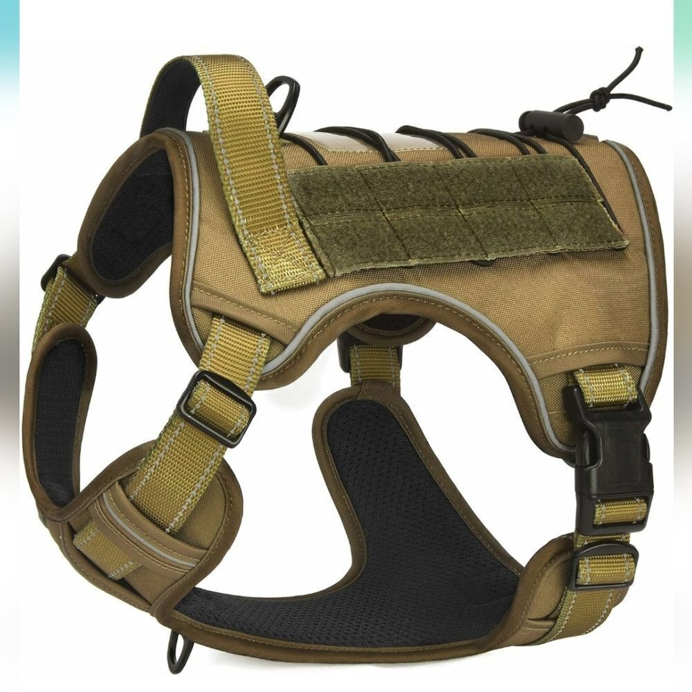 CBBPET Tactical Dog Harness for Small Medium Large Dogs No Pull Adjustable
